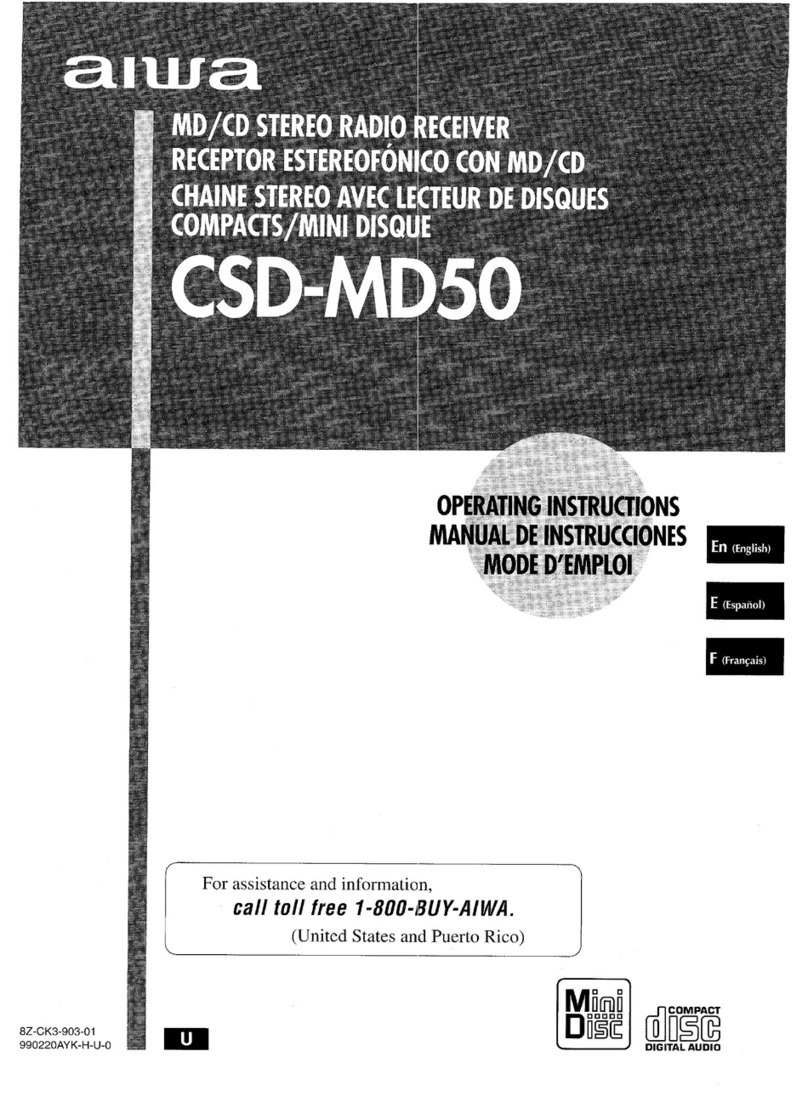 Aiwa CSD-MD50 User manual