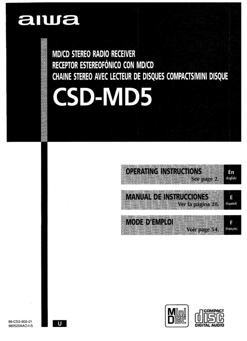 Aiwa CSD-MD5 User manual