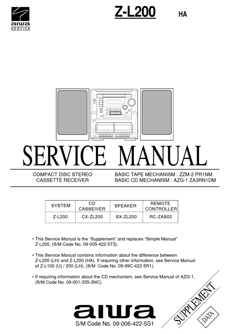 Aiwa Z-L200 User manual