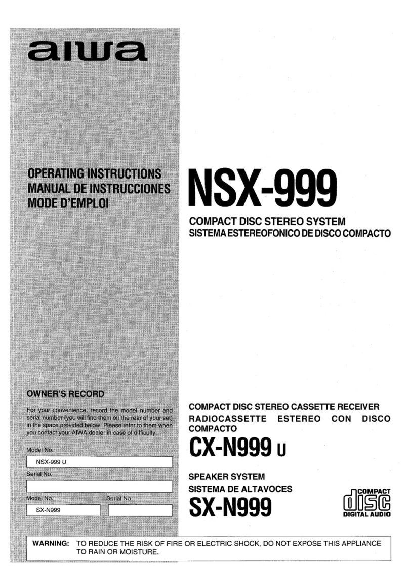 Aiwa NSX-999 operating instructions