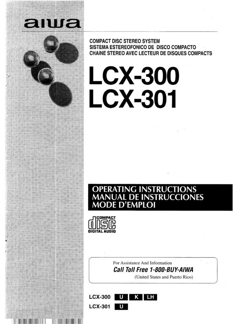 Aiwa LCX-301 operating instructions