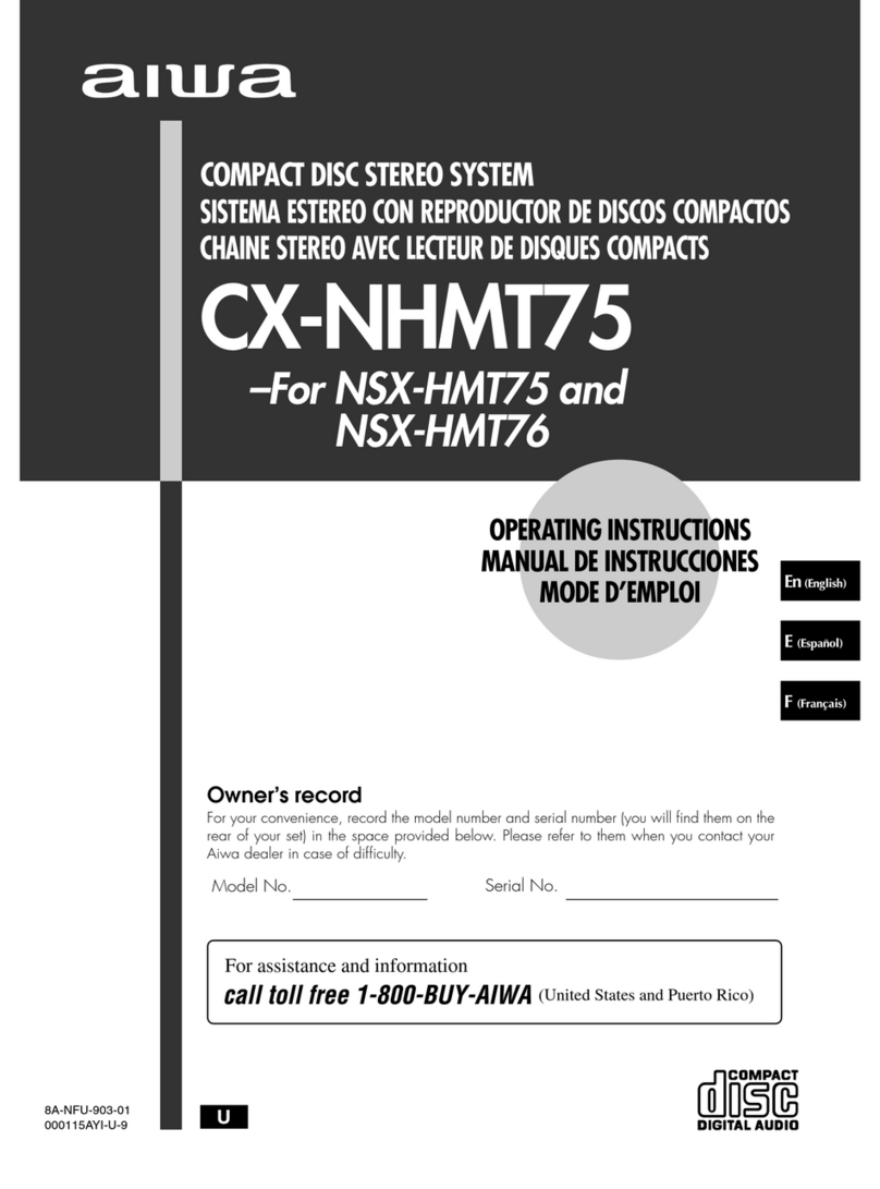 Aiwa CX-NHMT75 u User manual