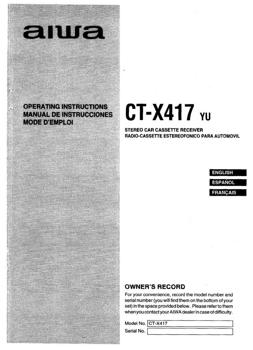 Aiwa CT-X417 User manual
