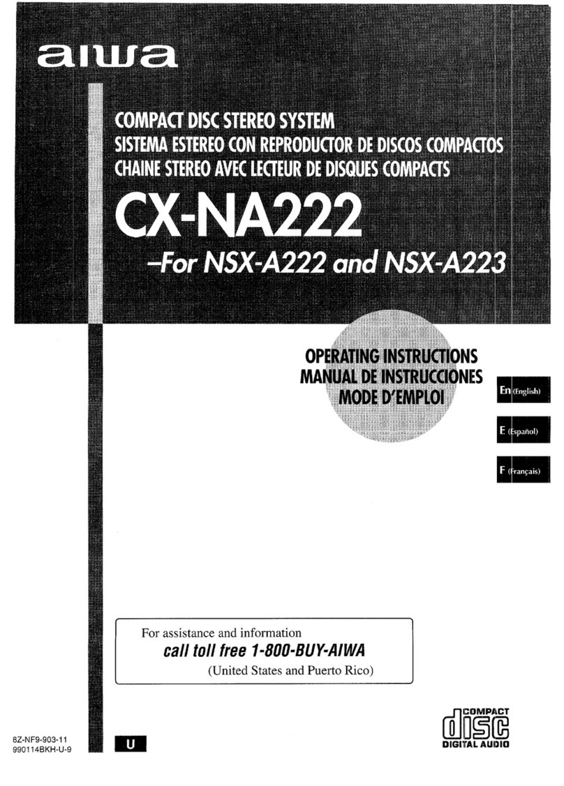Aiwa CX-NA222 User manual