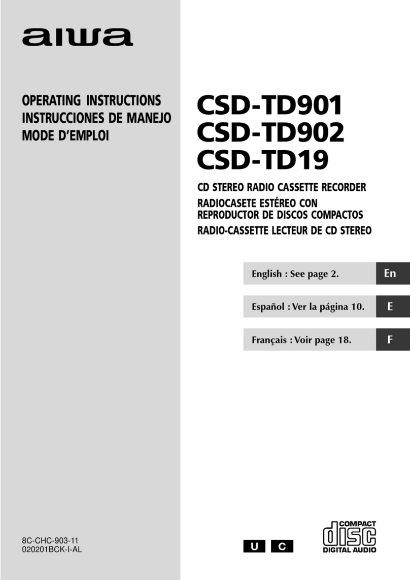 Aiwa CSD-TD19 User manual