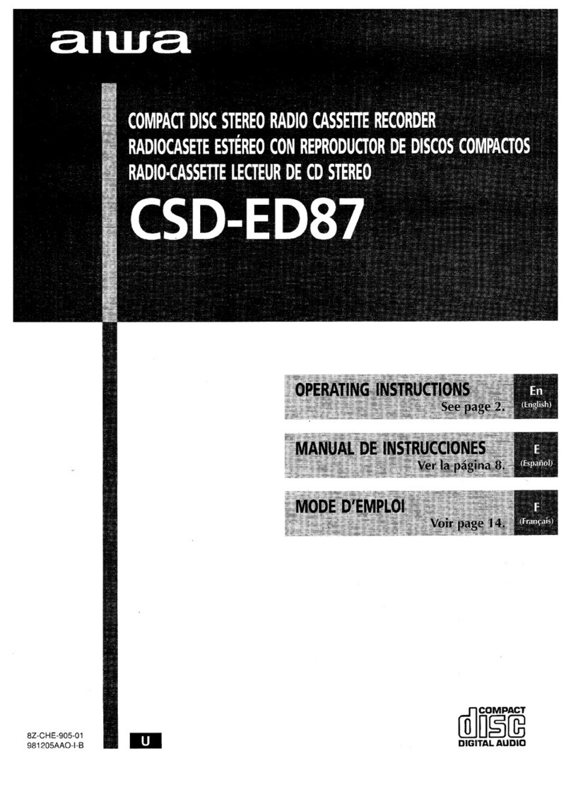Aiwa CSD-ED87 User manual