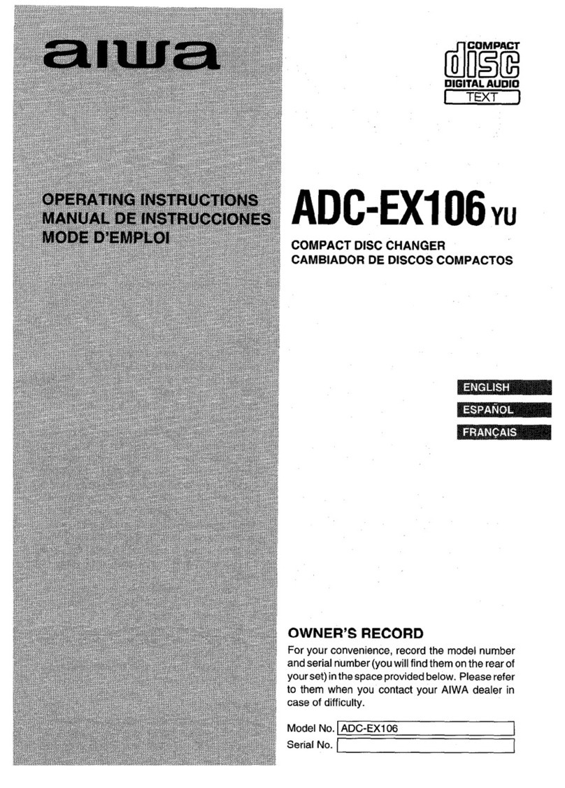 Aiwa ADC-EXI06 operating instructions