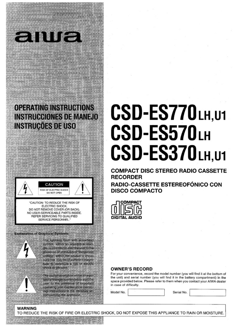 Aiwa CSD-ES370 User manual