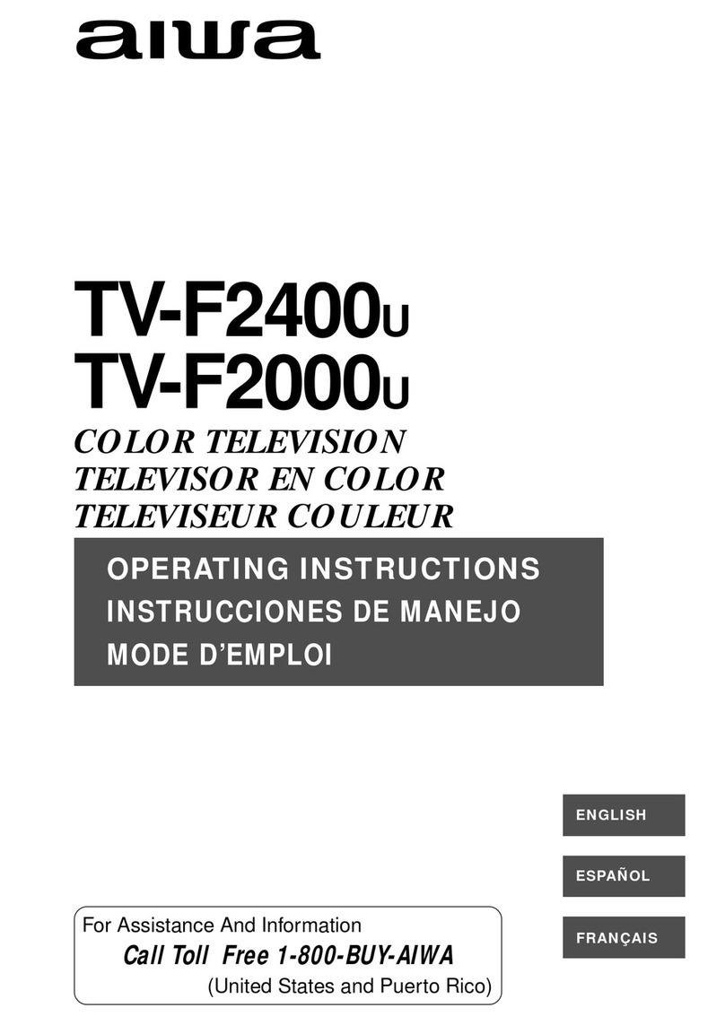 Aiwa TV-F2000u, TV-F2400u User manual