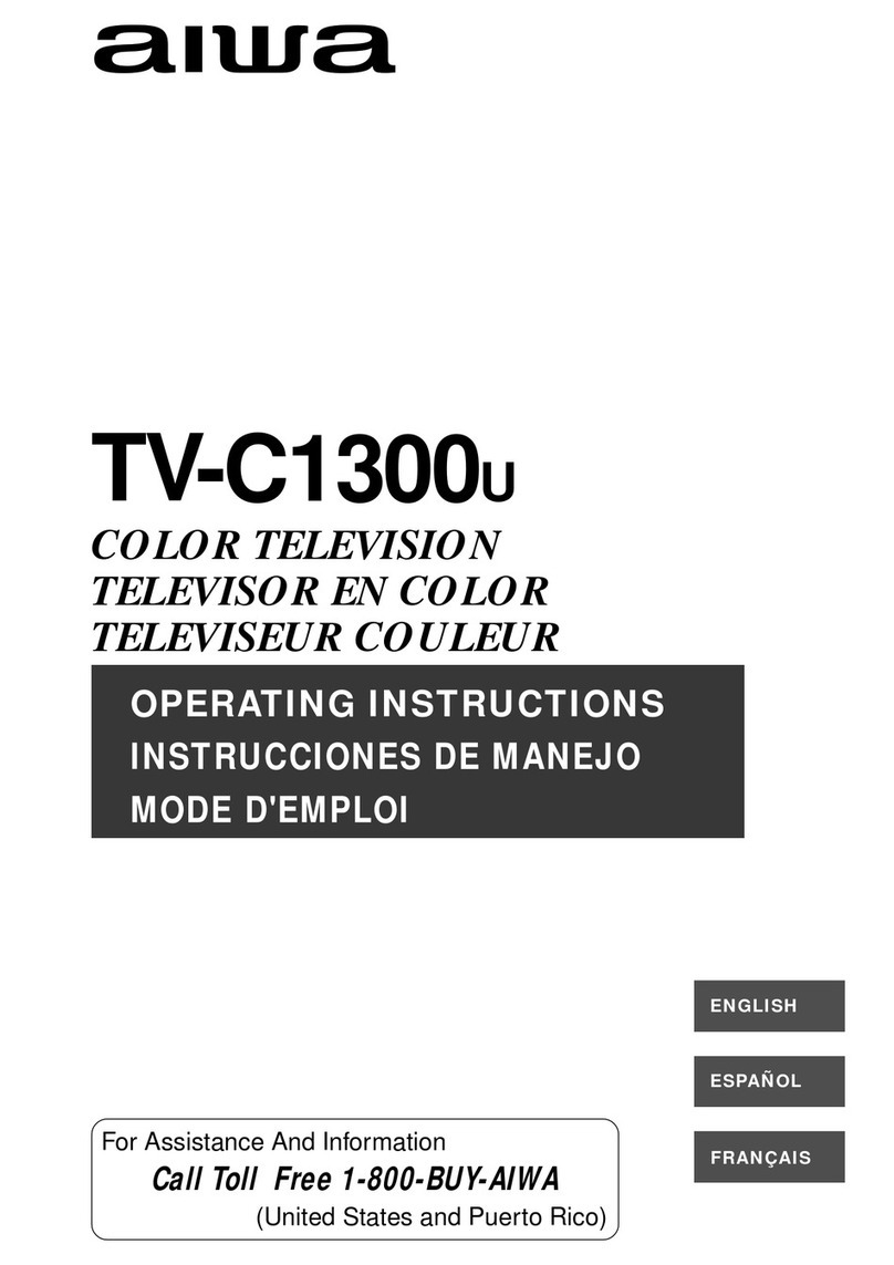 Aiwa TV-C1300U operating instructions