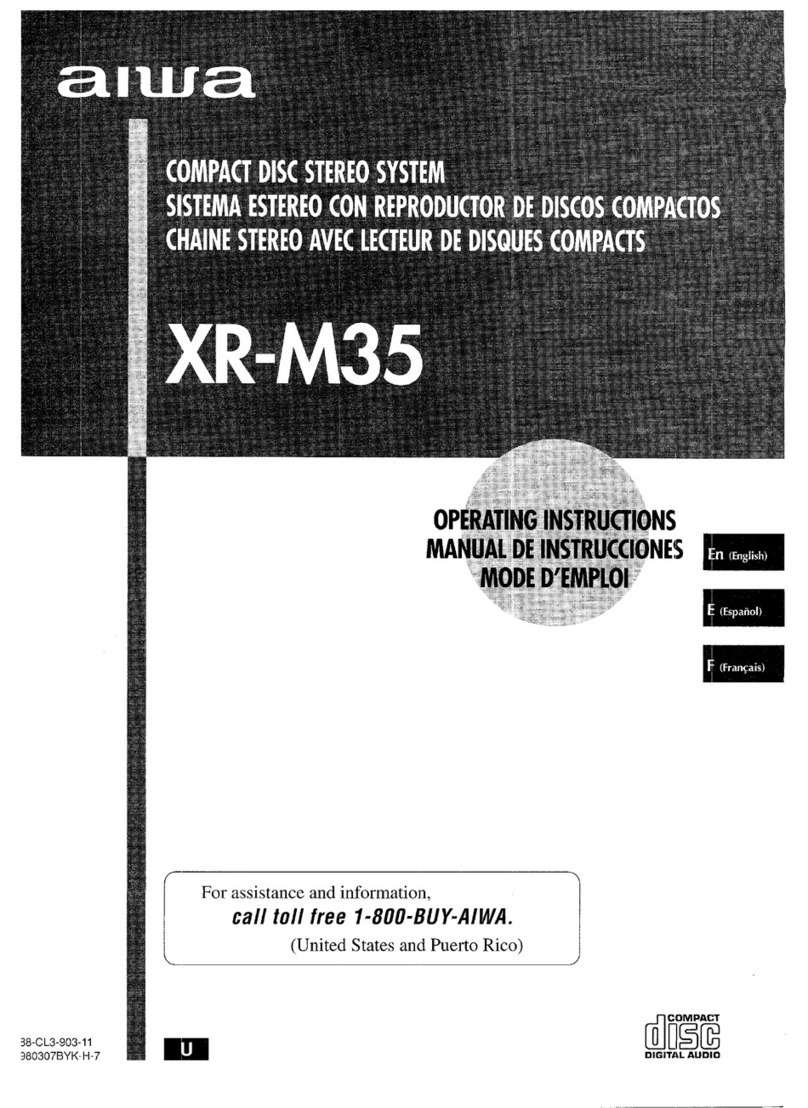Aiwa XR-M35 operating instructions