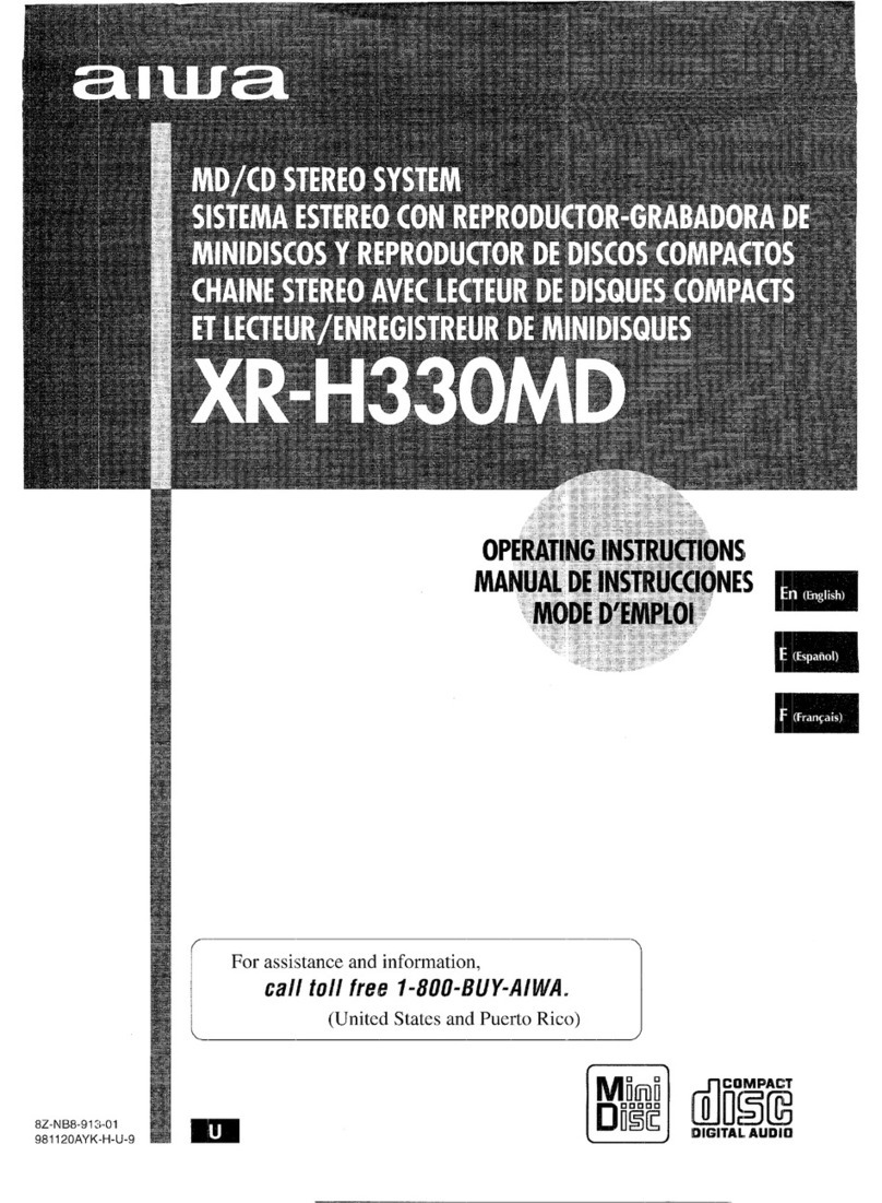Aiwa XR-H330MD User manual