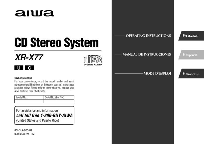 Aiwa XR-X77 User manual