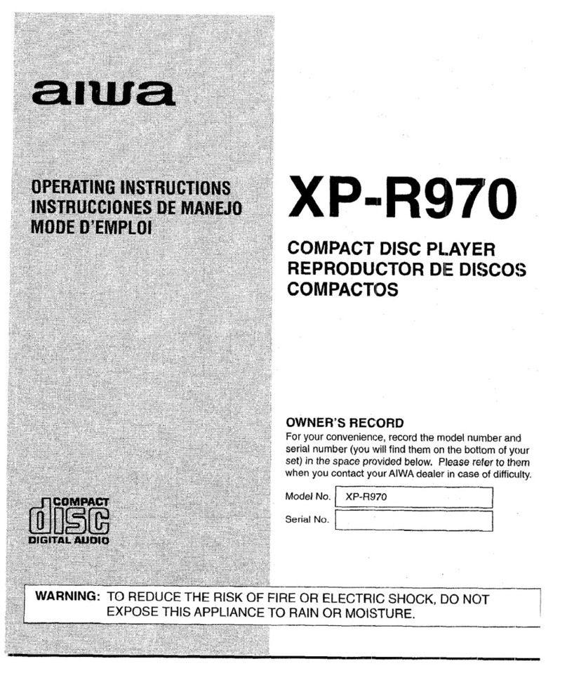 Aiwa XP-R970 User manual