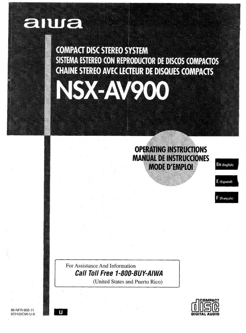 Aiwa NSX-AV900 operating instructions