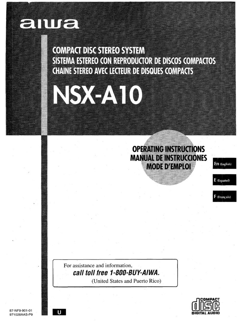Aiwa NSX-A10 operating instructions