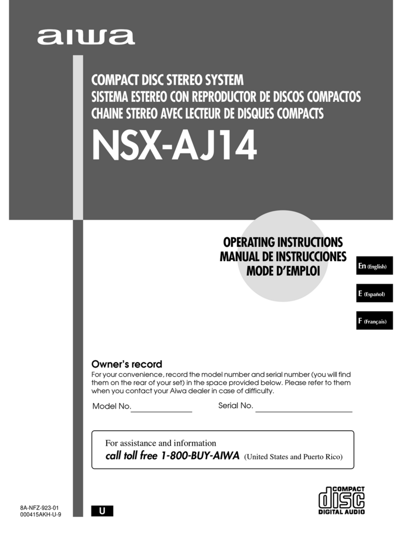 Aiwa NSX-Aj14 operating instructions