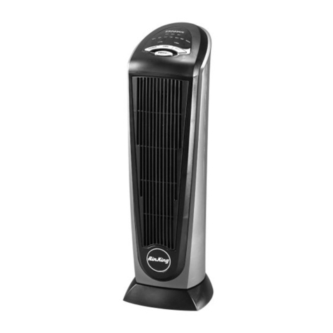 Air King OSCILLATING CERAMIC TOWER HEATER WITH REMOTE CONTROL... operating manual