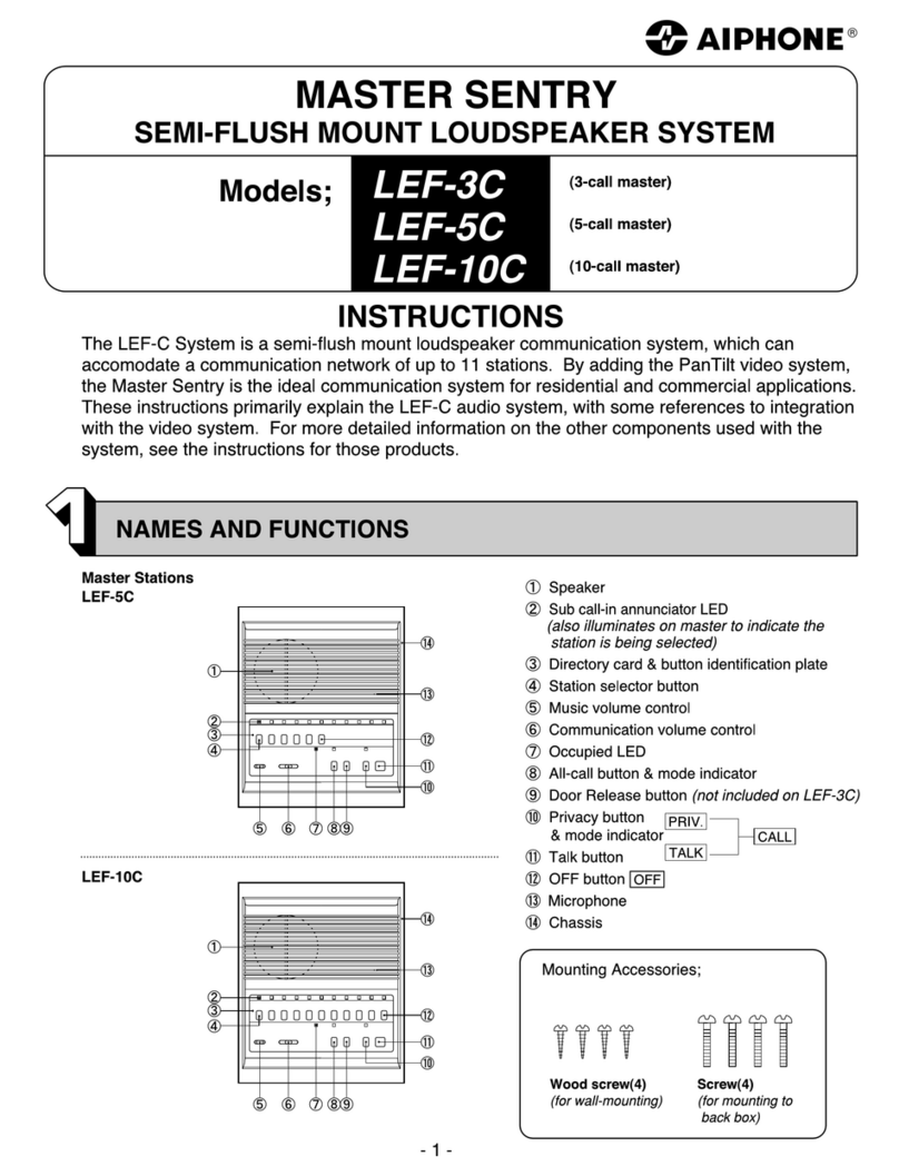 Aiphone LEF-10C User manual