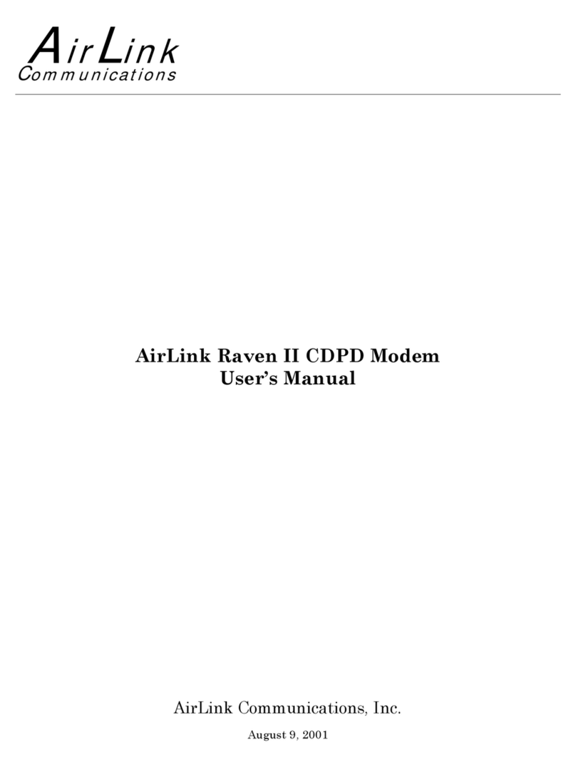 AirLink Communications Raven II User manual