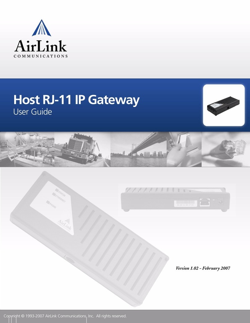 AirLink Communications Host RJ-11 User manual