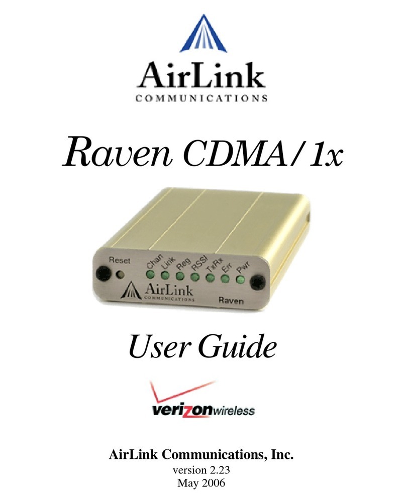AirLink Communications Raven CDMA/1x user guide