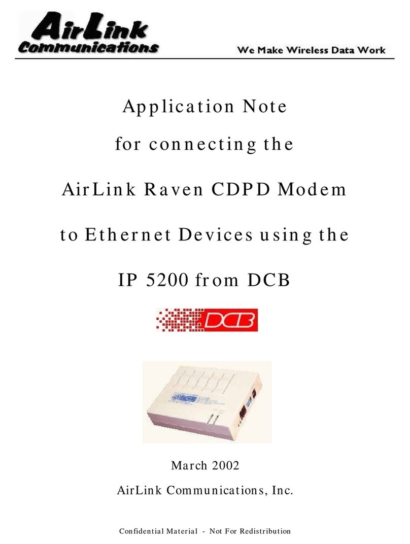 AirLink Communications 5200 Application note AirLink Communications 5200 Application note