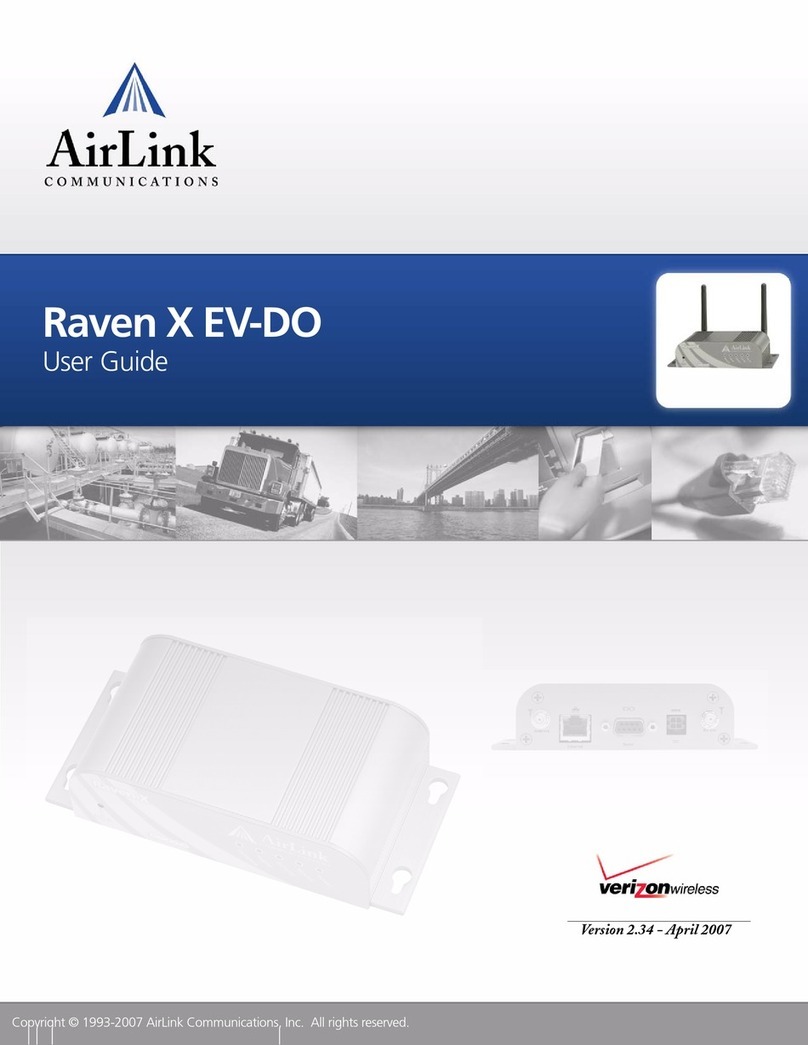 AirLink Communications RAVEN X EV-DO X EV-DO user guide