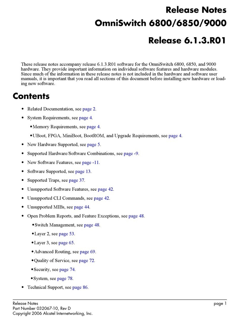 Alcatel OmniSwitch 6800 Release notes
