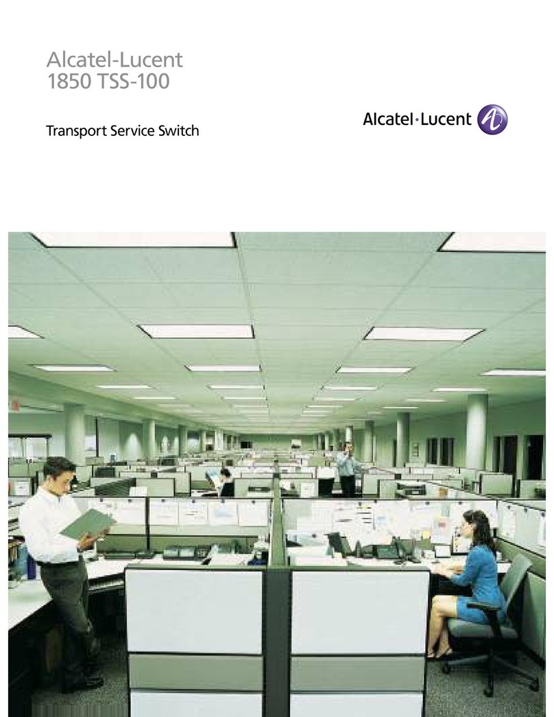 Alcatel-Lucent 1850 TSS-100 User manual