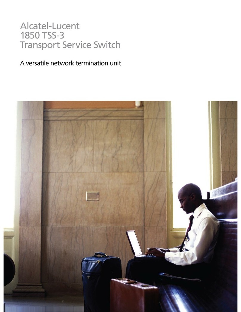 Alcatel-Lucent 1850 TSS-3 User manual