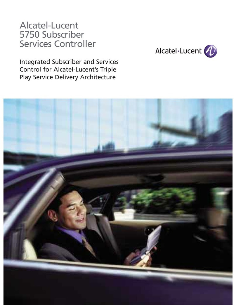 Alcatel-Lucent 5750 SSC User manual Alcatel-Lucent 5750 SSC User manual