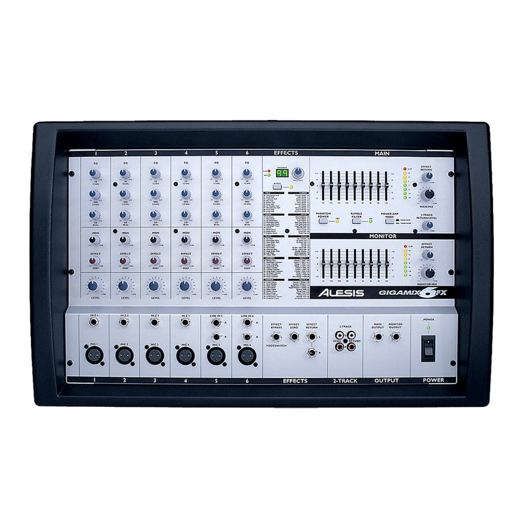 Alesis MultiMix 6FX owner's manual