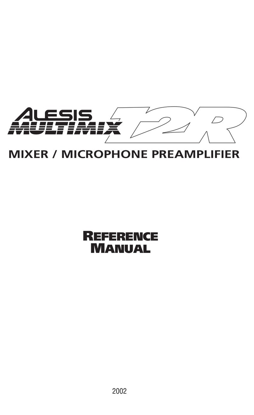 Alesis MULTIMIX 12R Reference manual