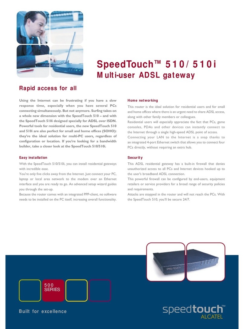 Alcatel SpeedTouch 510 User manual