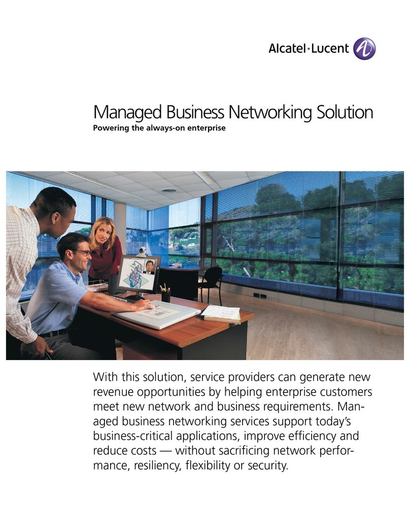 Alcatel-Lucent Managed Business Network User manual
