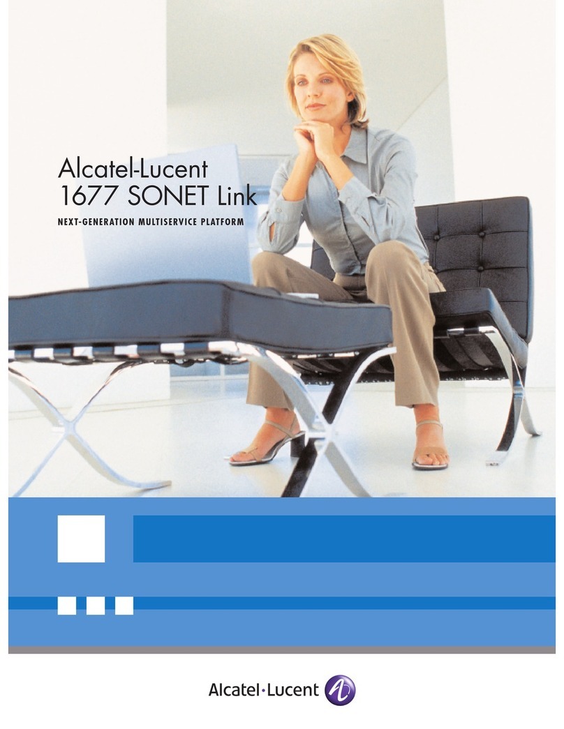 Alcatel-Lucent 1677 SONET Link User manual