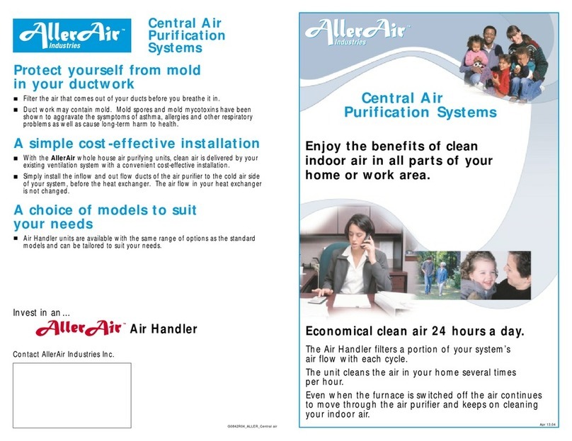 AllerAir Central Air Purifiers G0842R04 Specification sheet AllerAir Central Air Purifiers G0842R04 Specification sheet