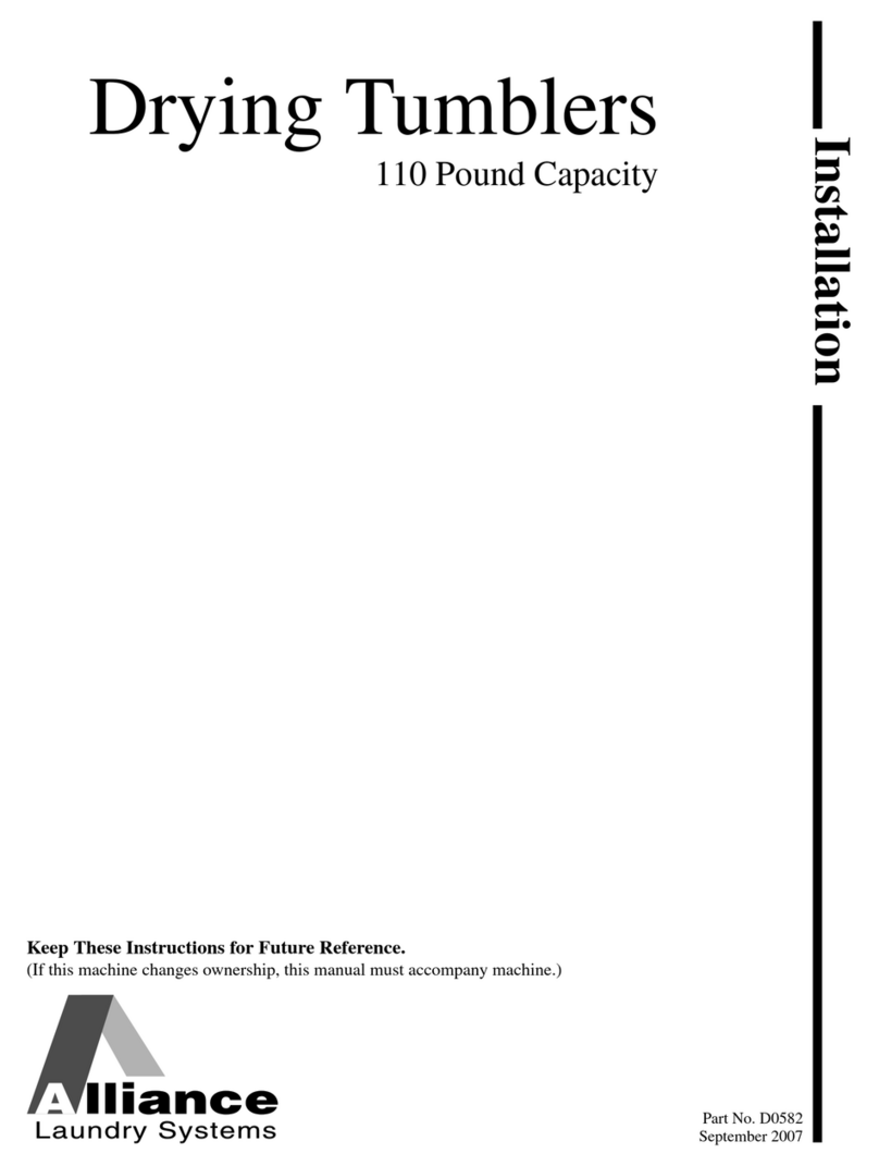 Alliance Laundry Systems D0582 User manual