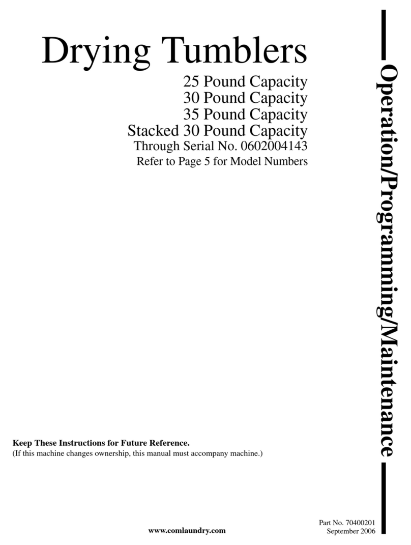 Alliance Laundry Systems 25 Series User manual Alliance Laundry Systems 25 Series User manual