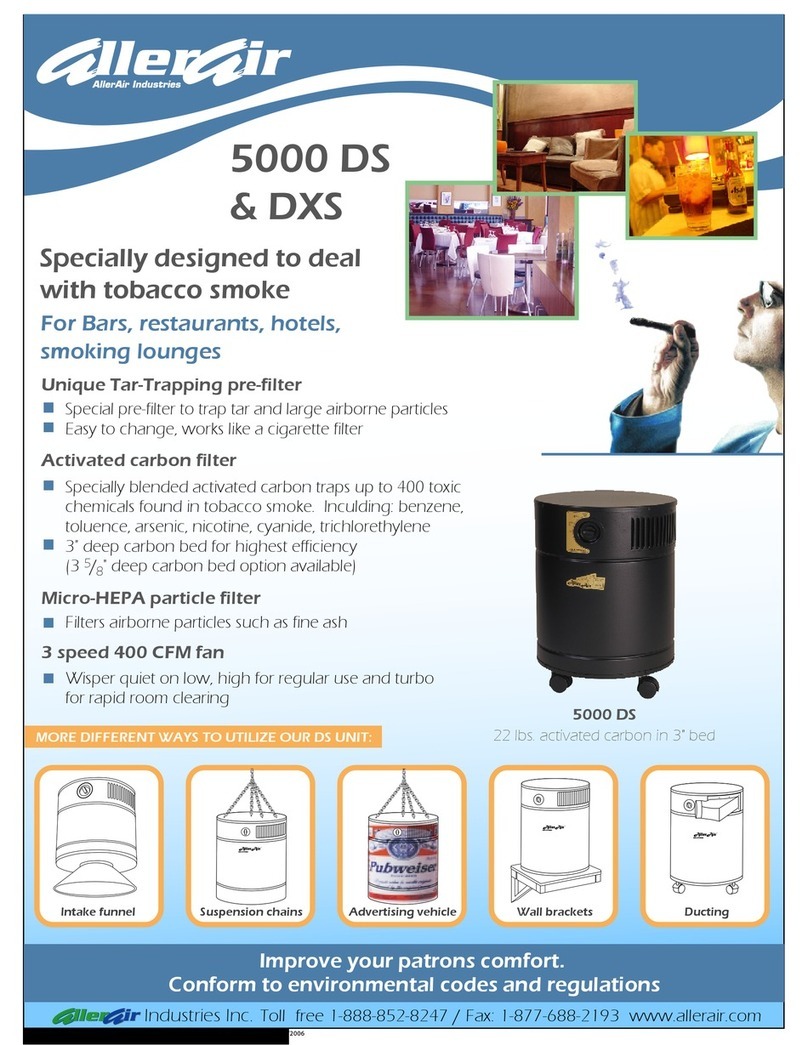 AllerAir DXS Specification sheet