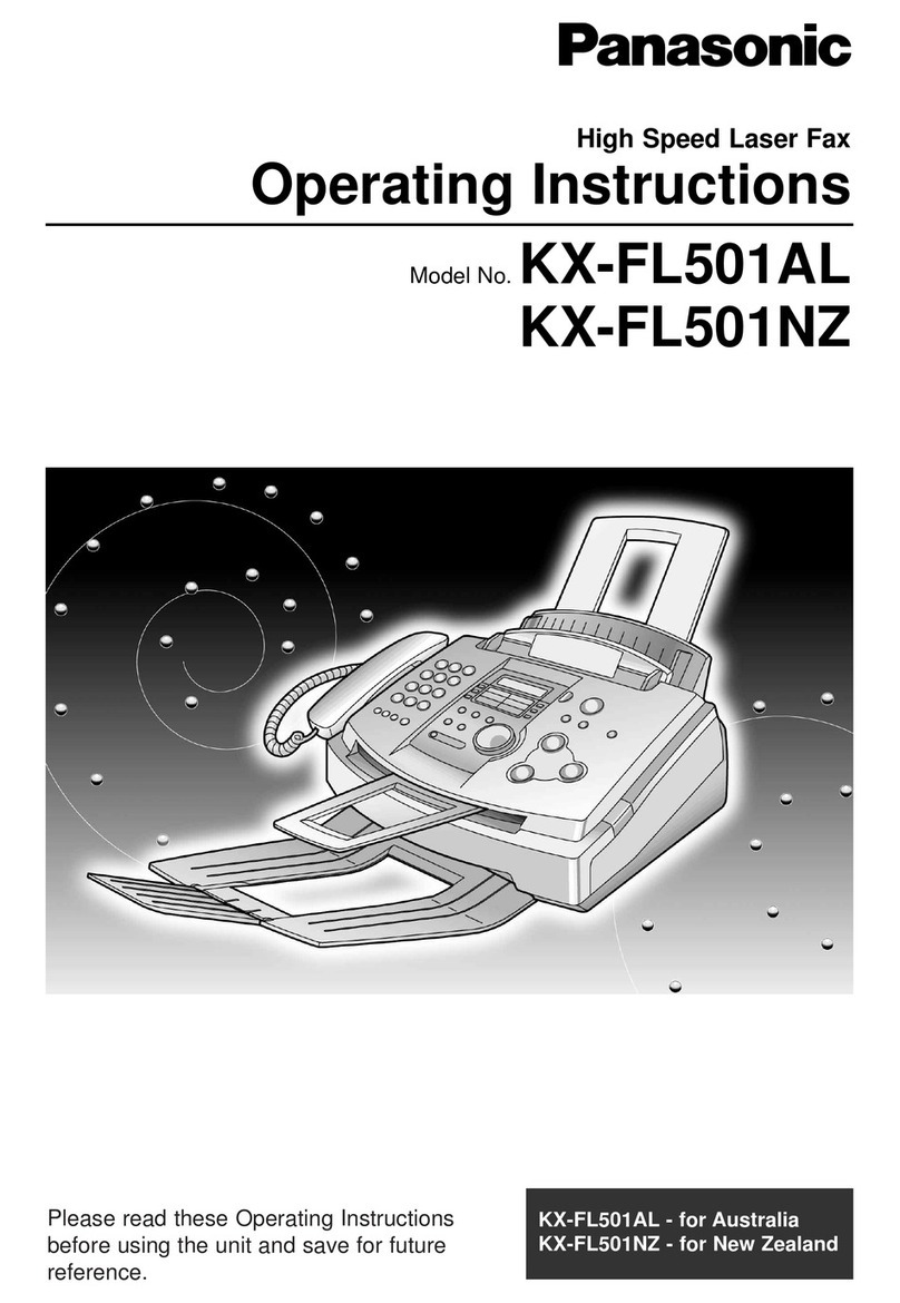 Panasonic KX-FL501AL operating instructions