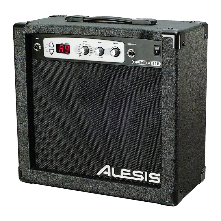 Alesis Spitfire 15 Quick start manual
