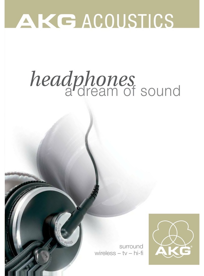 AKG surround headphones user manual