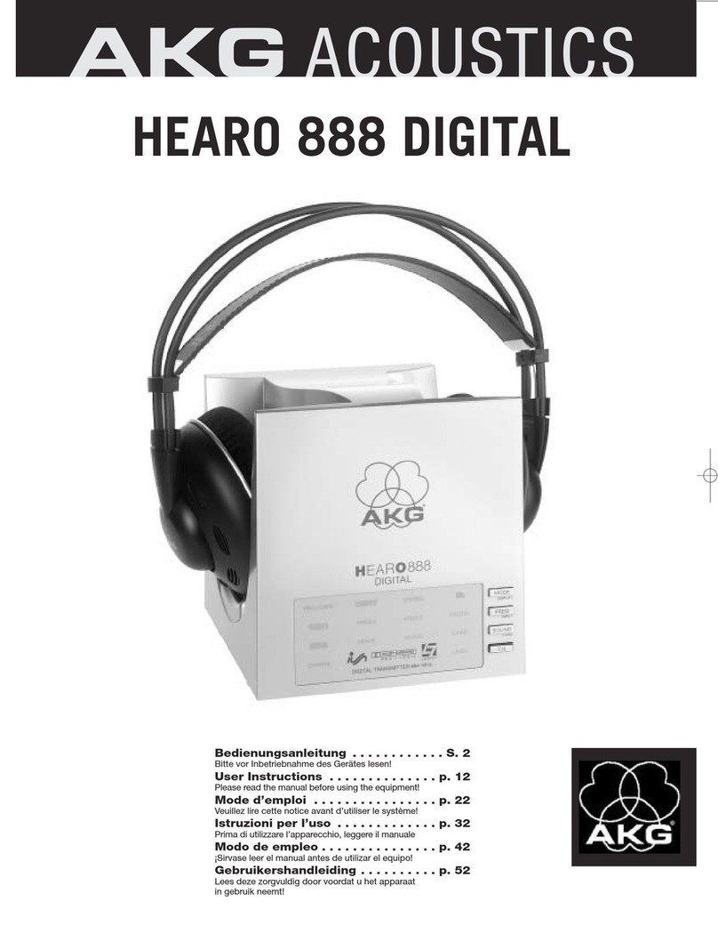 AKG HEARO 888 DIGITAL User instructions
