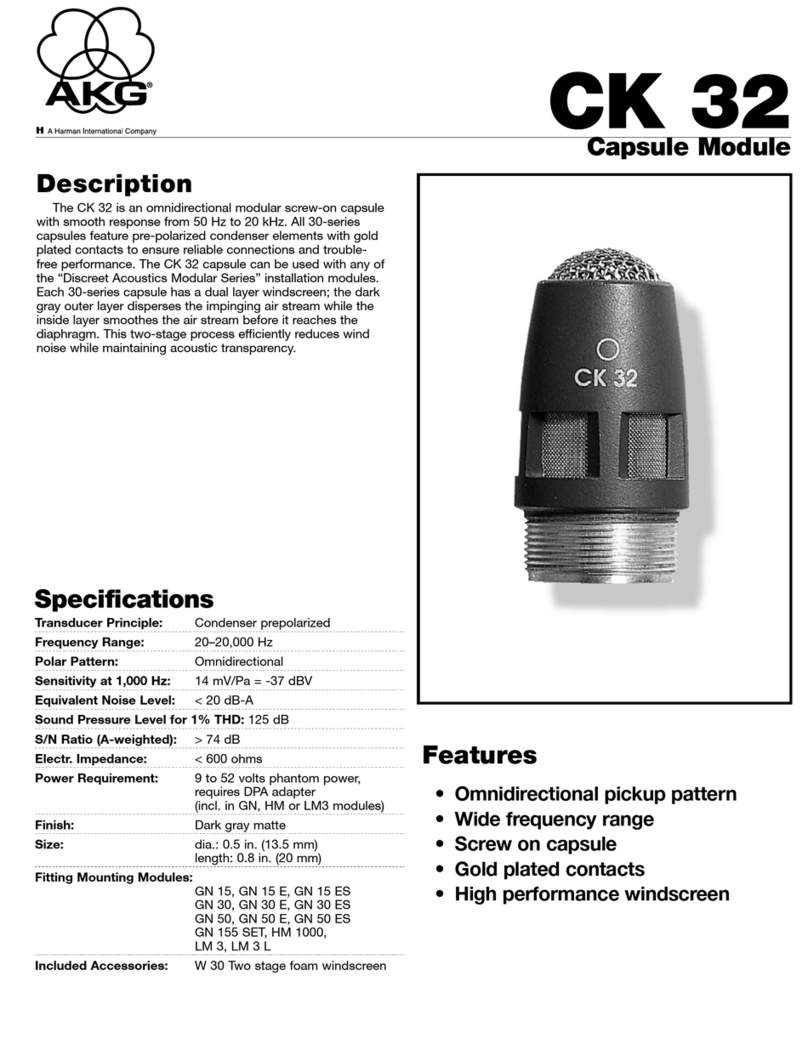 AKG CK 32 Specifications