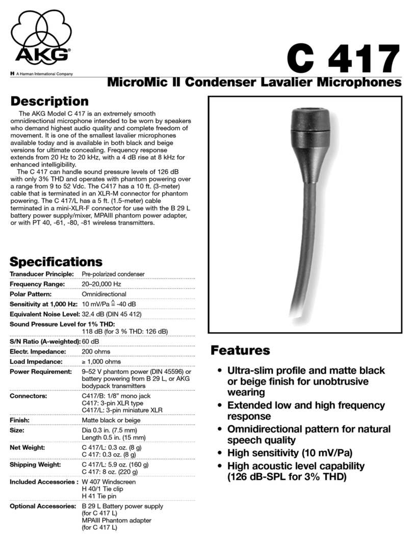 AKG C4174055C User manual