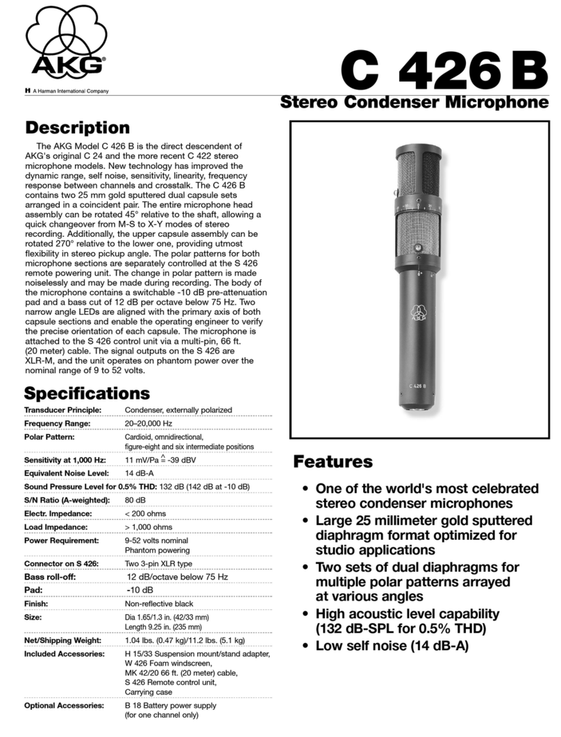 AKG C 426B User manual