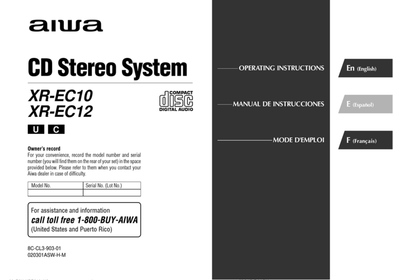 Aiwa XR-EC10 operating instructions