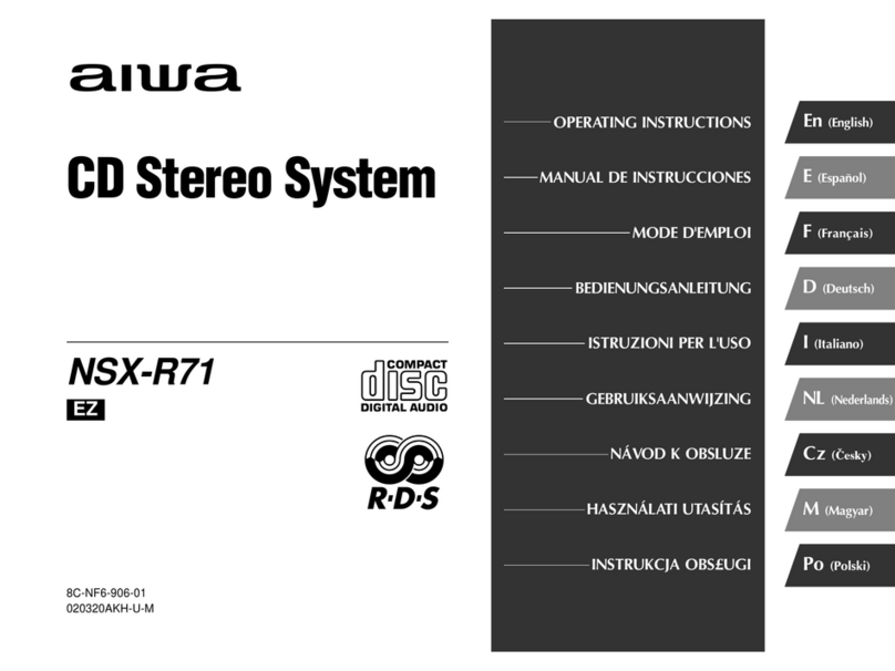Aiwa NSX-R71 User manual